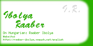 ibolya raaber business card